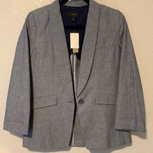 **NWT** J Crew Chambray Blazer